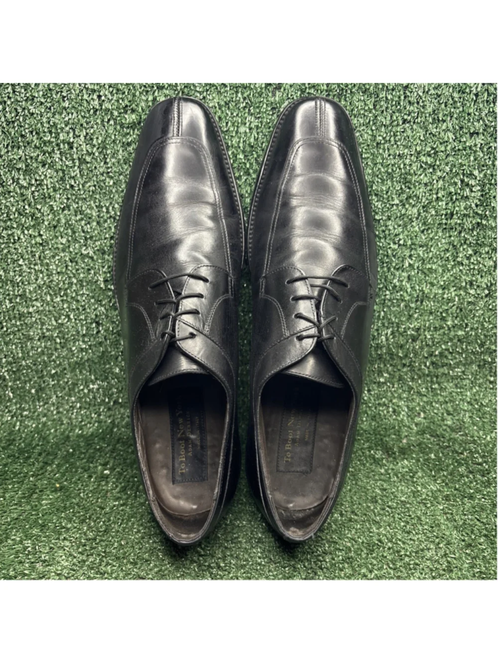 TO BOOT NEW YORK ADAM DERRICK‎ Black Leather Split Toe Oxford Shoes Sz 11.5